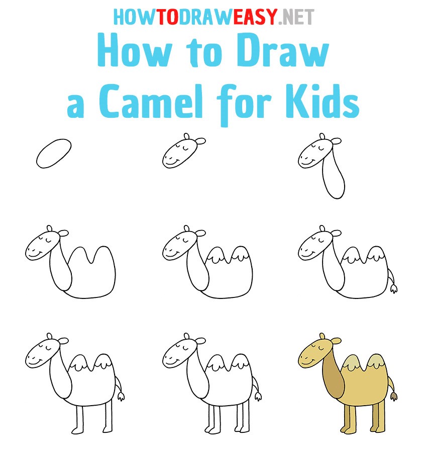 Idée de chameau 8 dessin