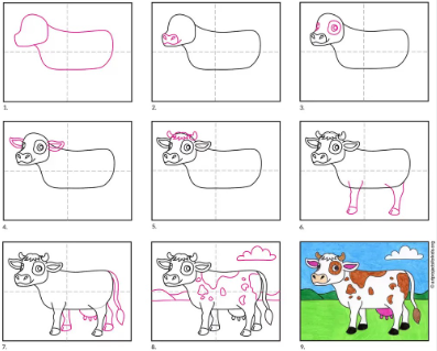 Idée de vache 2 dessin