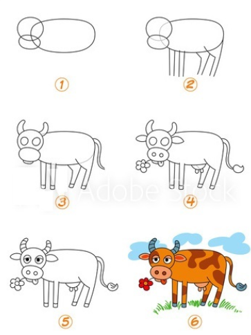 Idée de vache 5 dessin