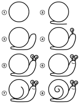 Idée d'escargot 15 dessin