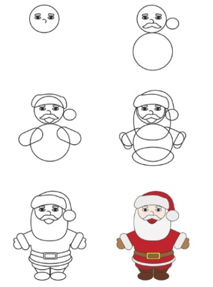 Idée du Père Noël 5 dessin