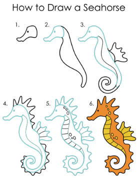 Idée hippocampe 11 dessin
