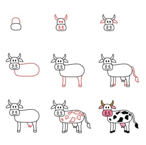Idée de vache (10) dessin