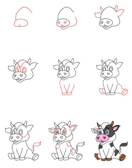 Idée de vache (17) dessin