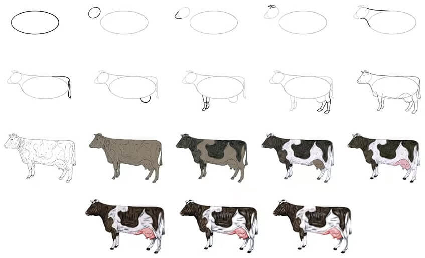 Idée de vache (2) dessin