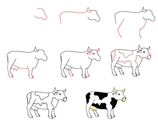 Idée de vache (3) dessin