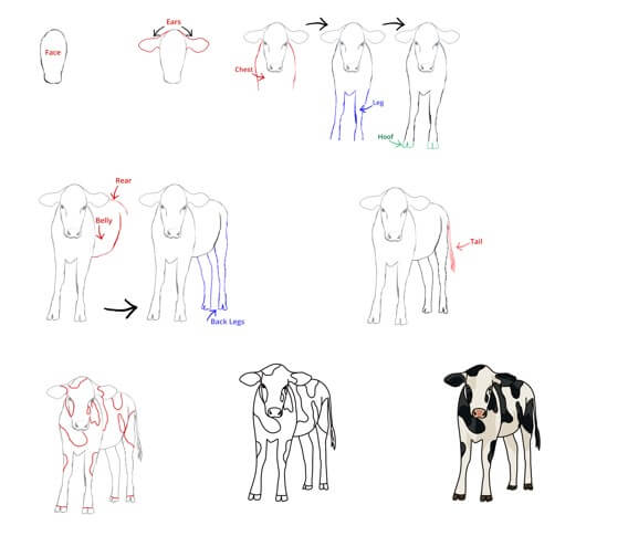 Idée de vache (8) dessin