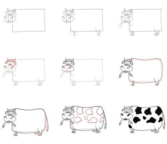 Idée de vache (9) dessin