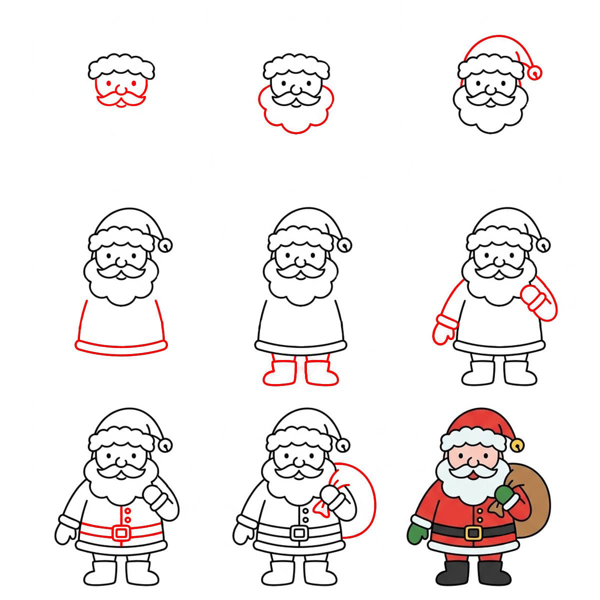 Père Noël gratuit dessin