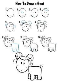 Idée de chèvre 10 dessin