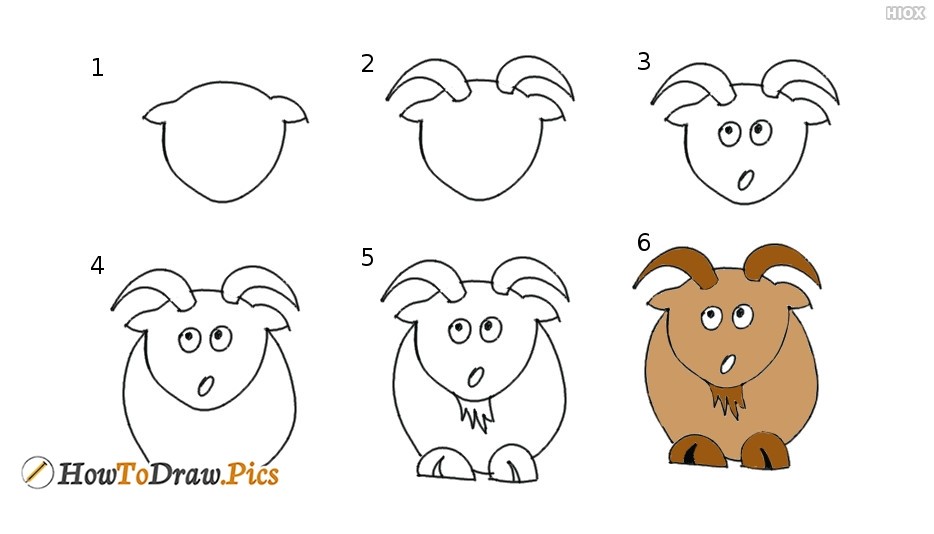 Idée de chèvre 11 dessin
