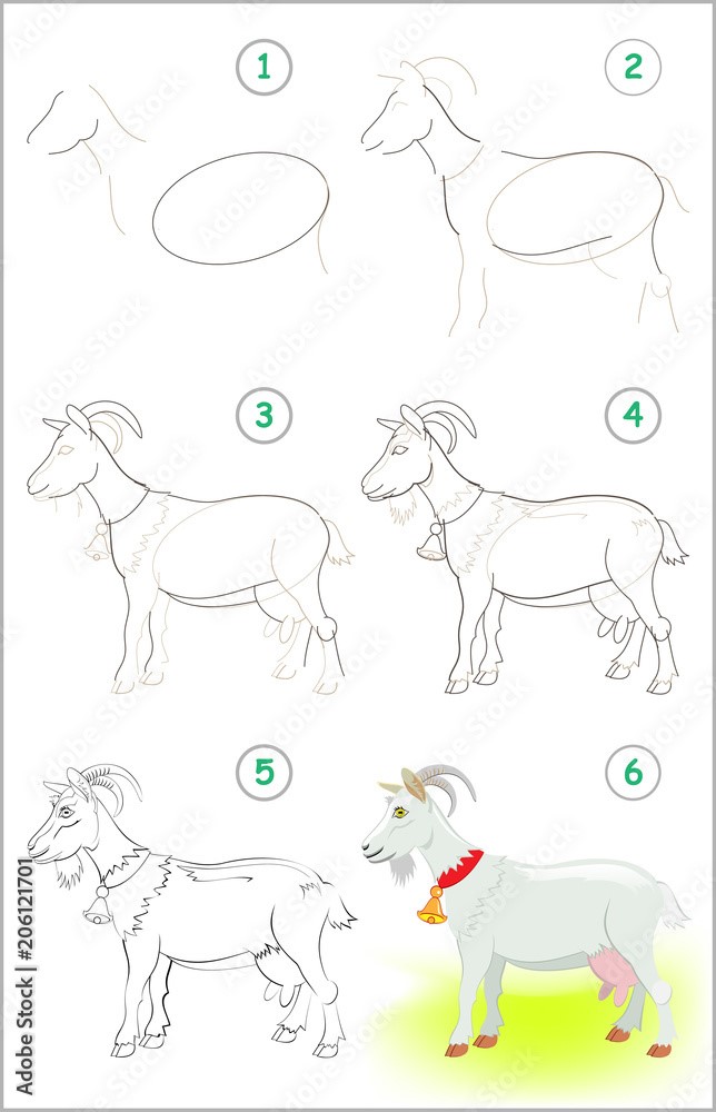 Idée de chèvre 14 dessin