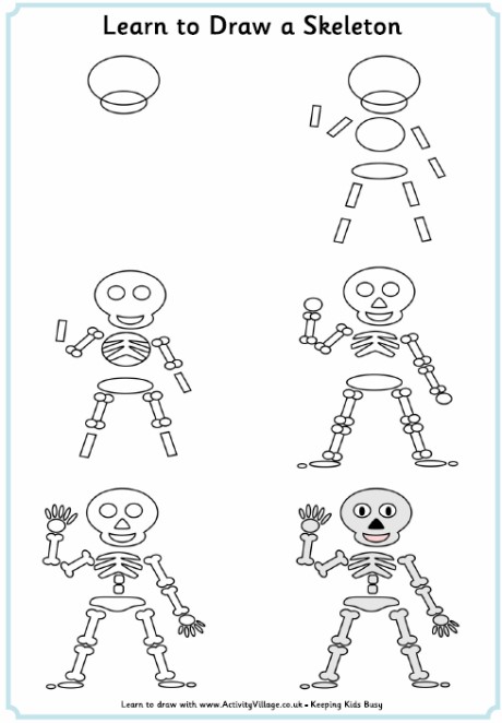 Idée de squelette 8 dessin