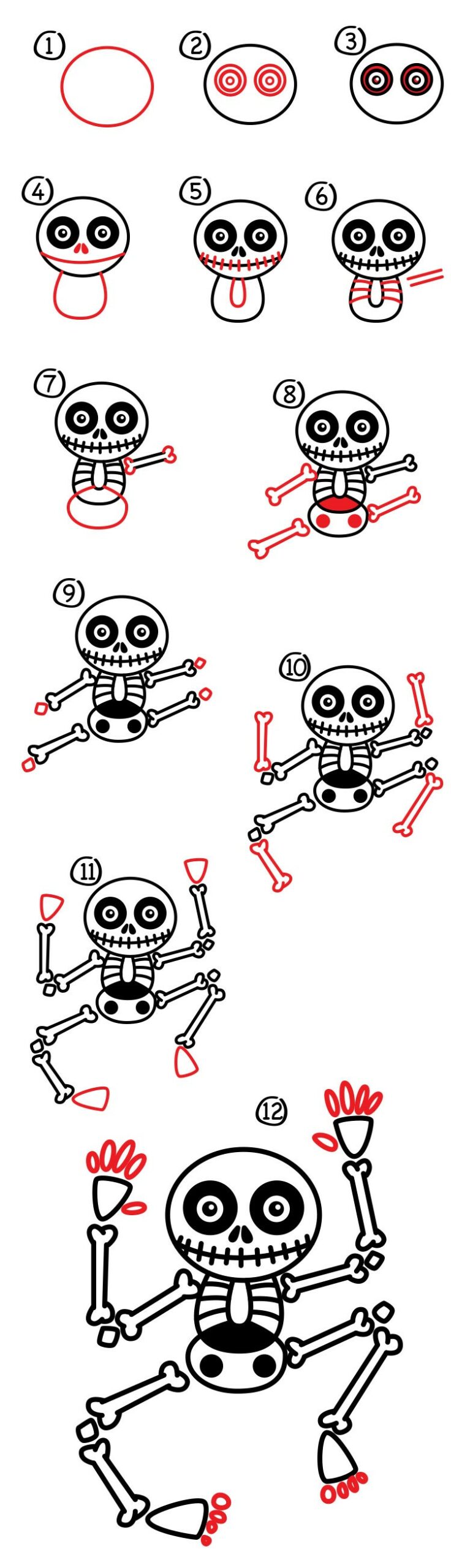 Idée de squelette 9 dessin