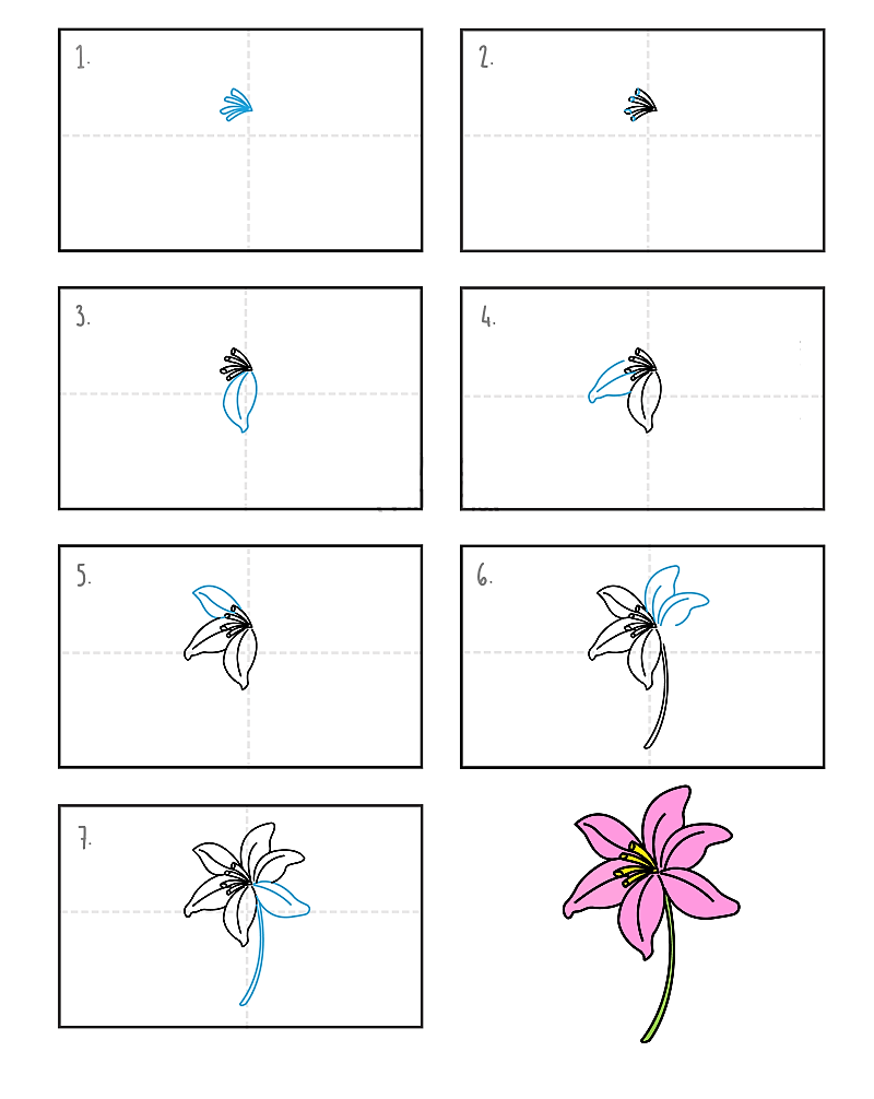 Idée fleur de lys 9 dessin