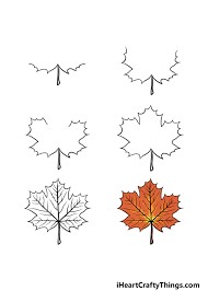 Idée de feuille d'érable 3 dessin