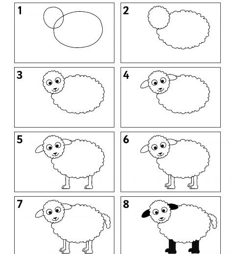 Idée de mouton 6 dessin