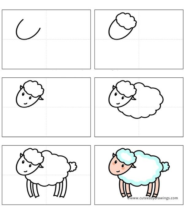 Idée de mouton 8 dessin