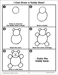 Idée ours en peluche 1 dessin