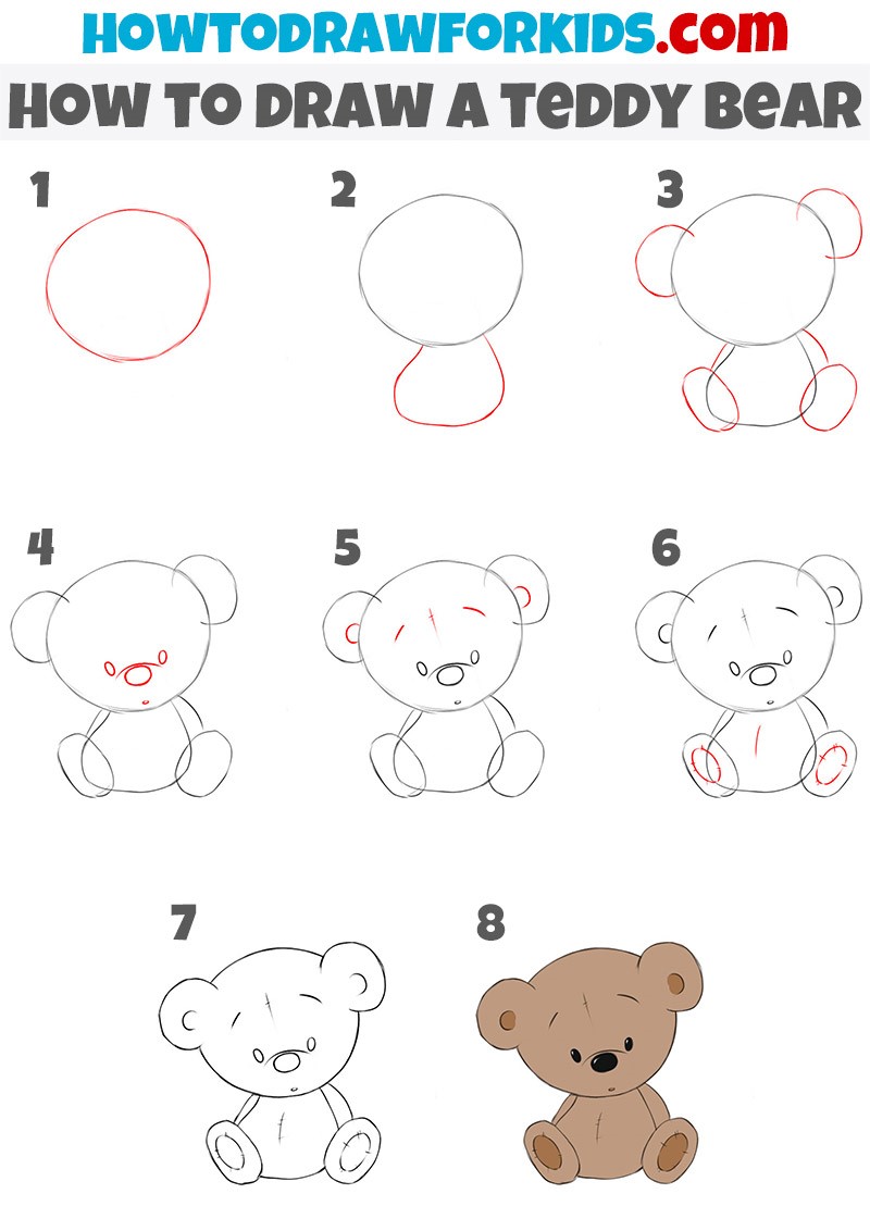 Idée ours en peluche 4 dessin