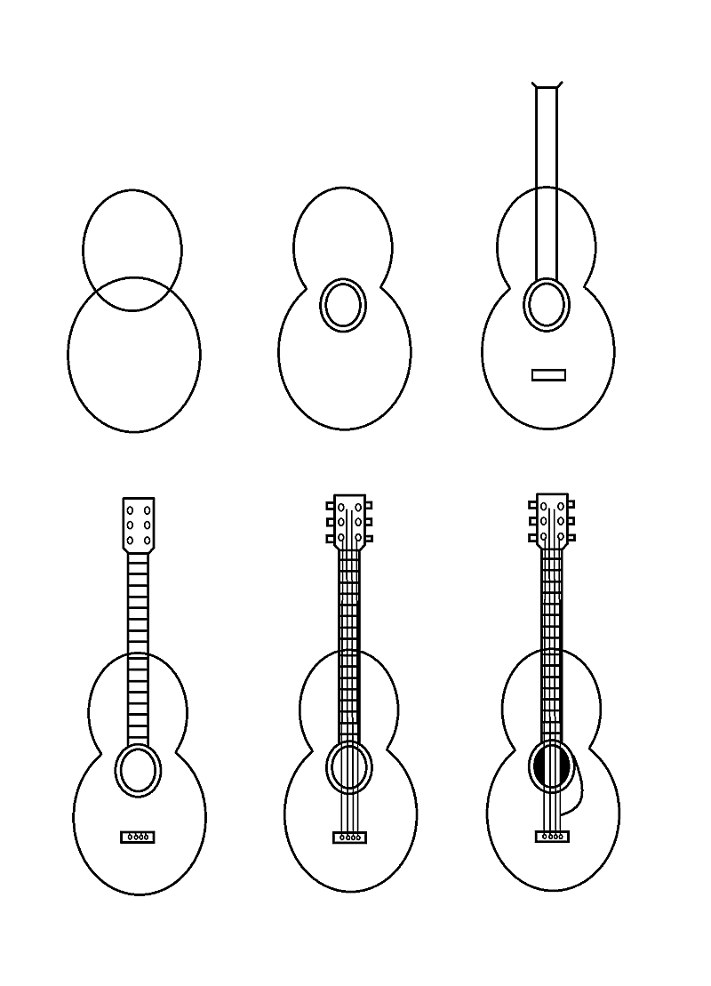 Comment dessiner Idées de guitare 14