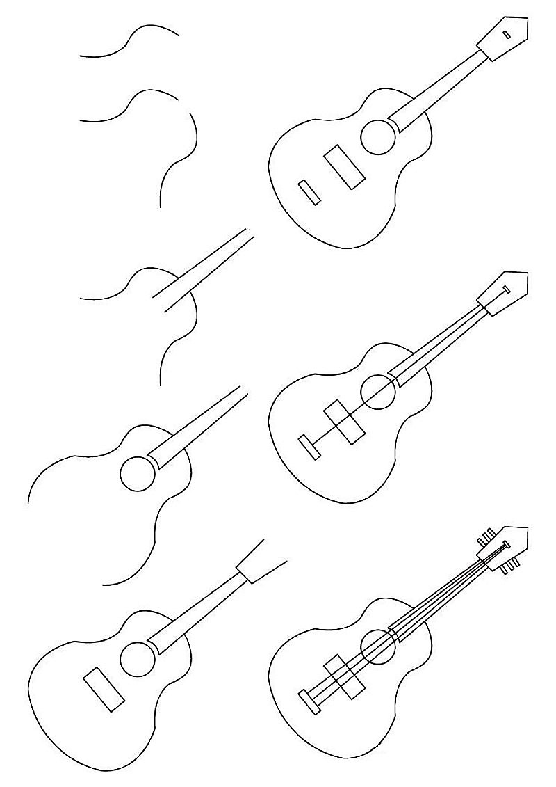 Idées de guitare 3 dessin