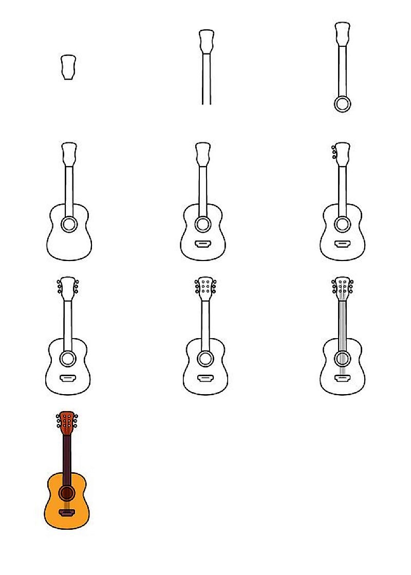 Idées de guitare 5 dessin