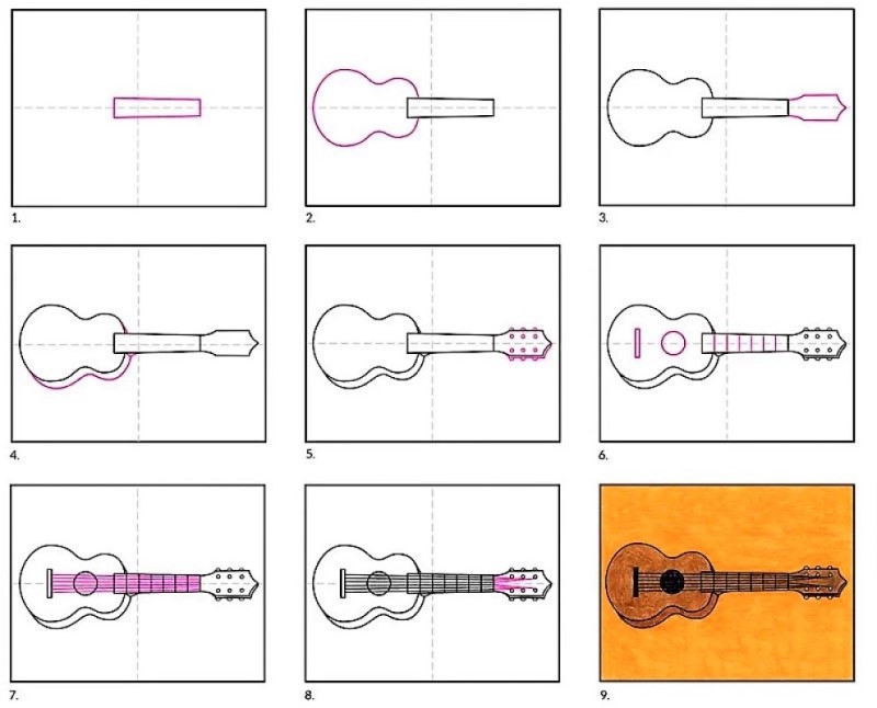 Idées de guitare 8 dessin