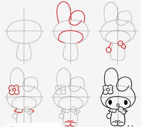 My Melody Détail dessin