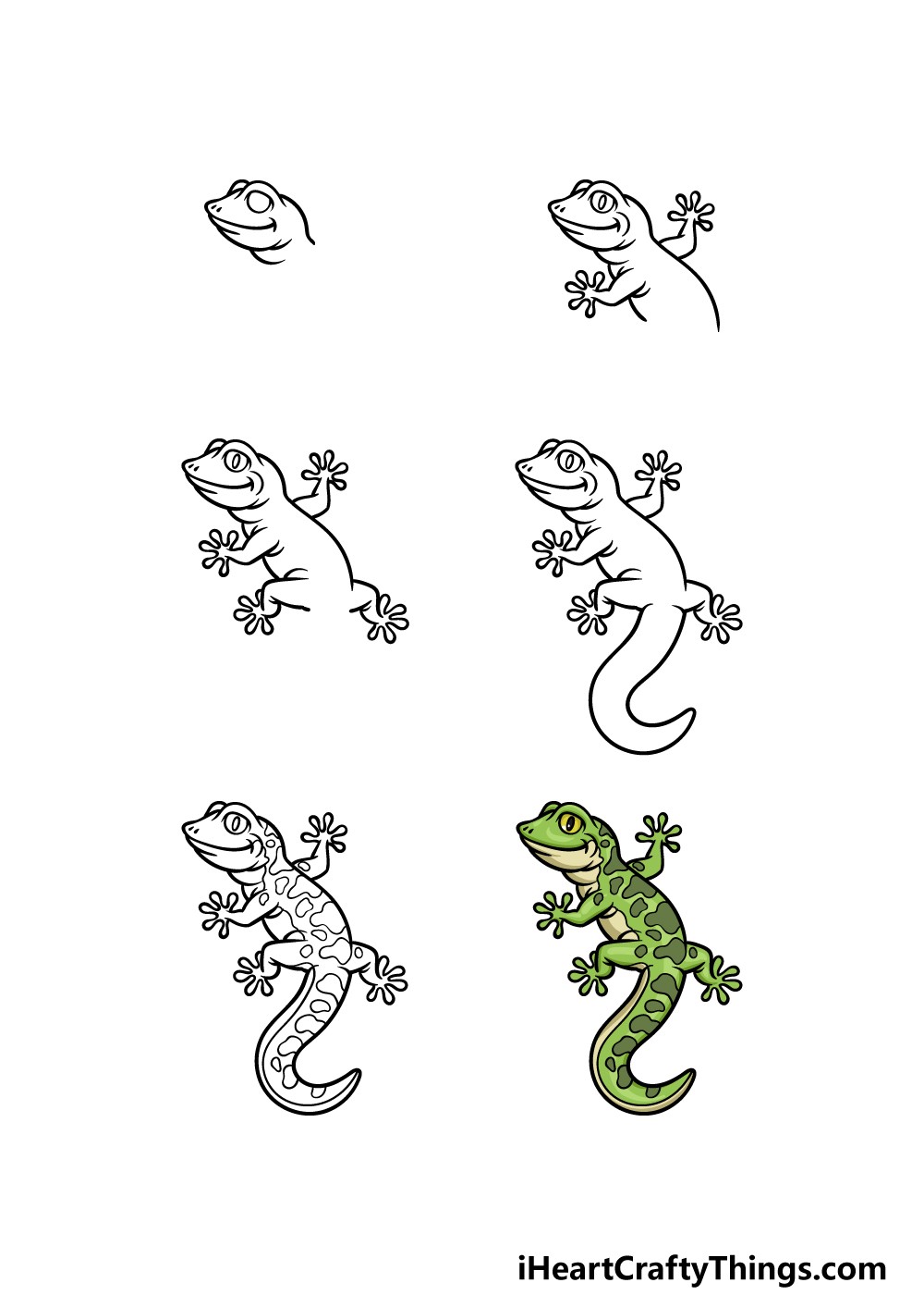 Un joli Gecko dessin