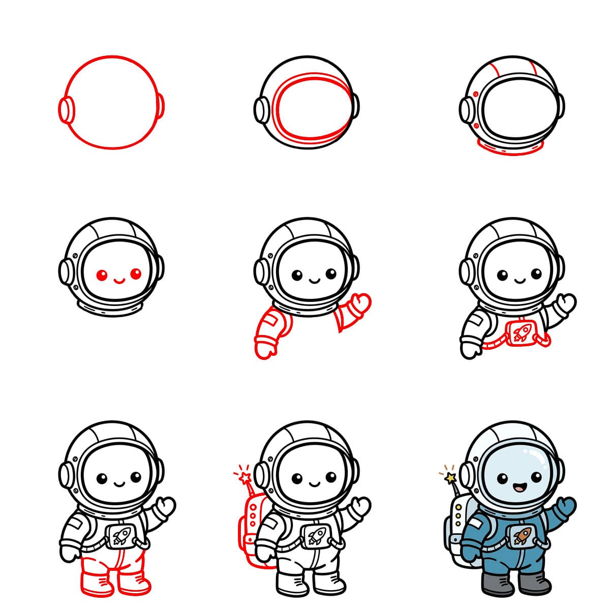 Astronaute chibi dessin