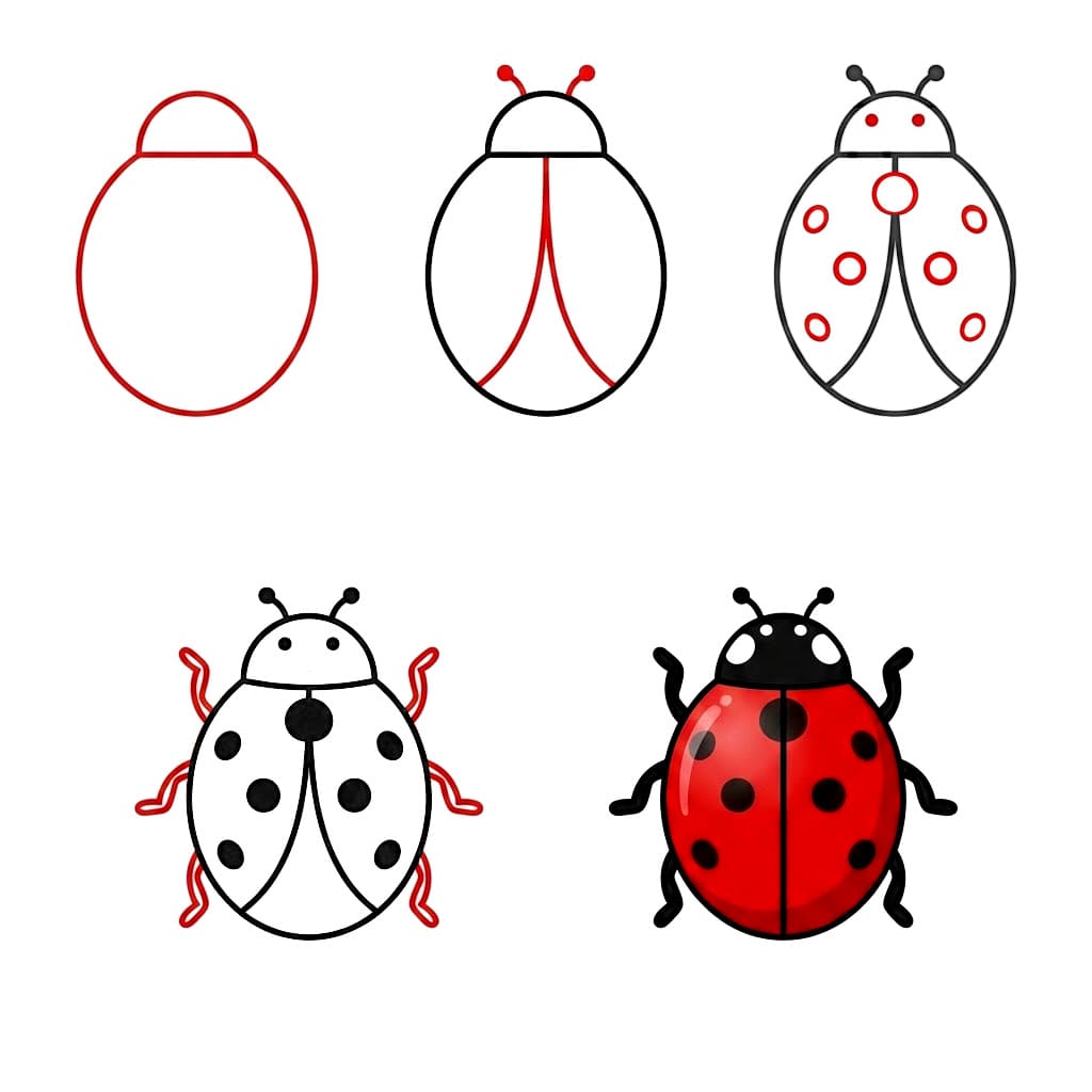 Coccinelle à imprimer dessin