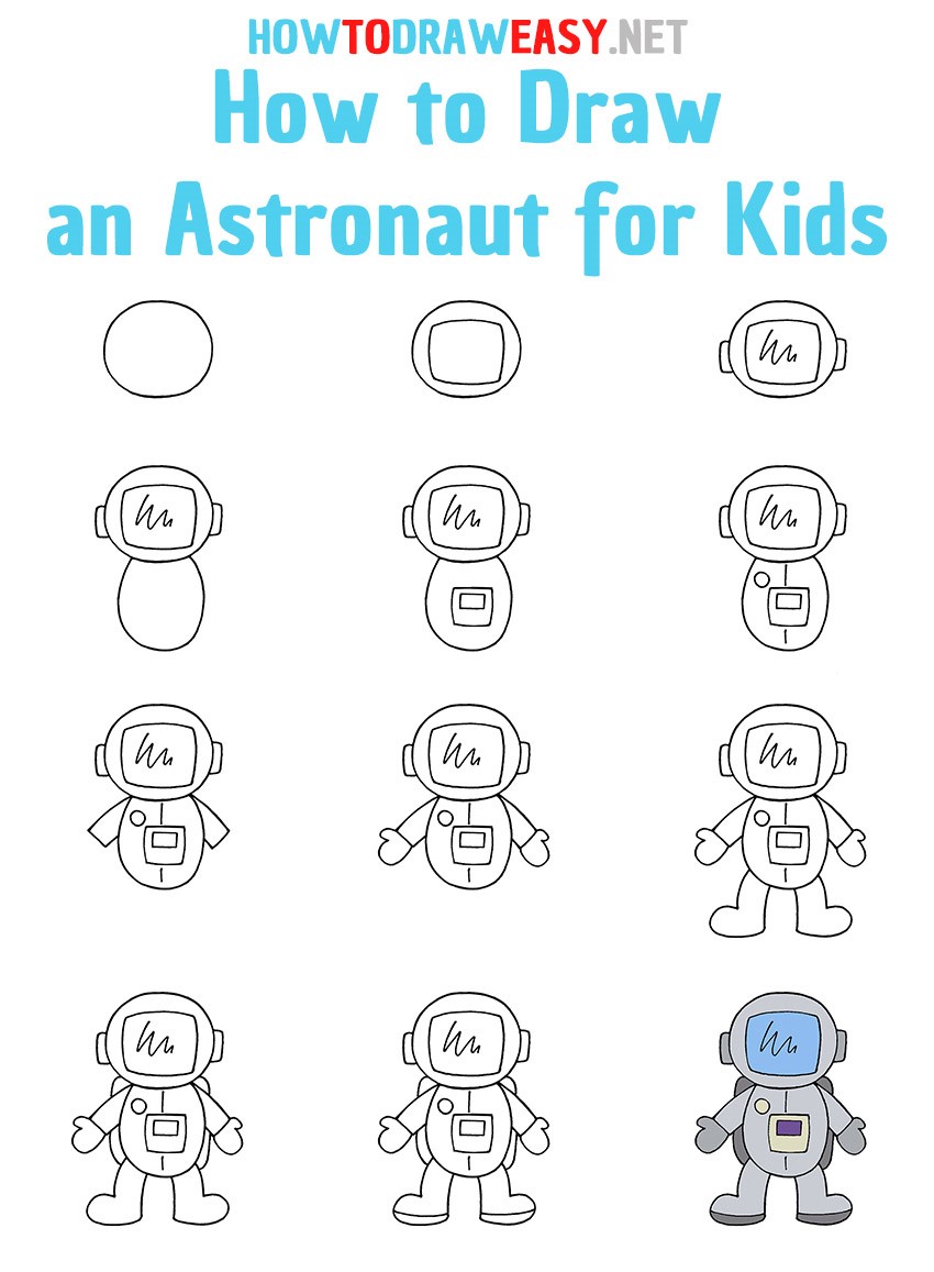 Idée d'astronaute 10 dessin