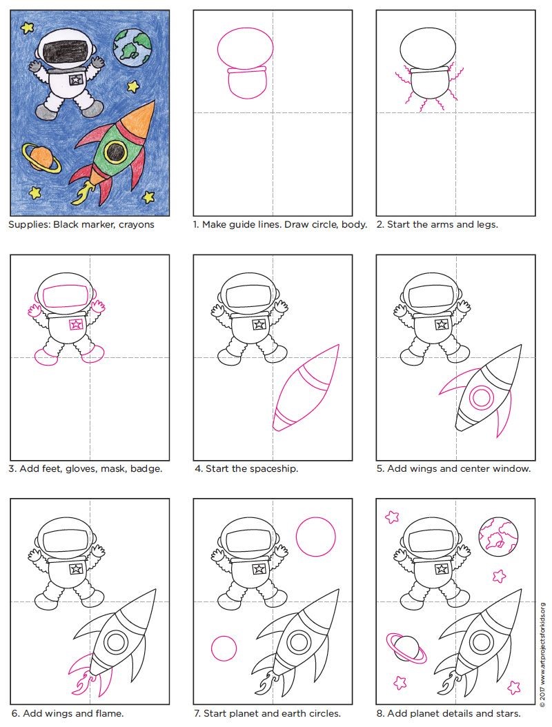 Idée d'astronaute 7 dessin