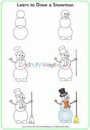 Idée de bonhomme de neige 6 dessin