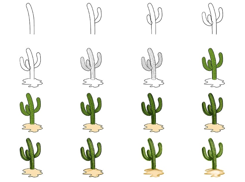 Idée de cactus 2 dessin