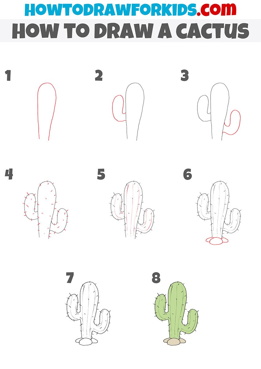 Idée de cactus 6 dessin