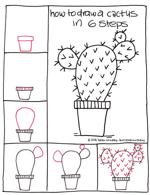 Idée de cactus 9 dessin