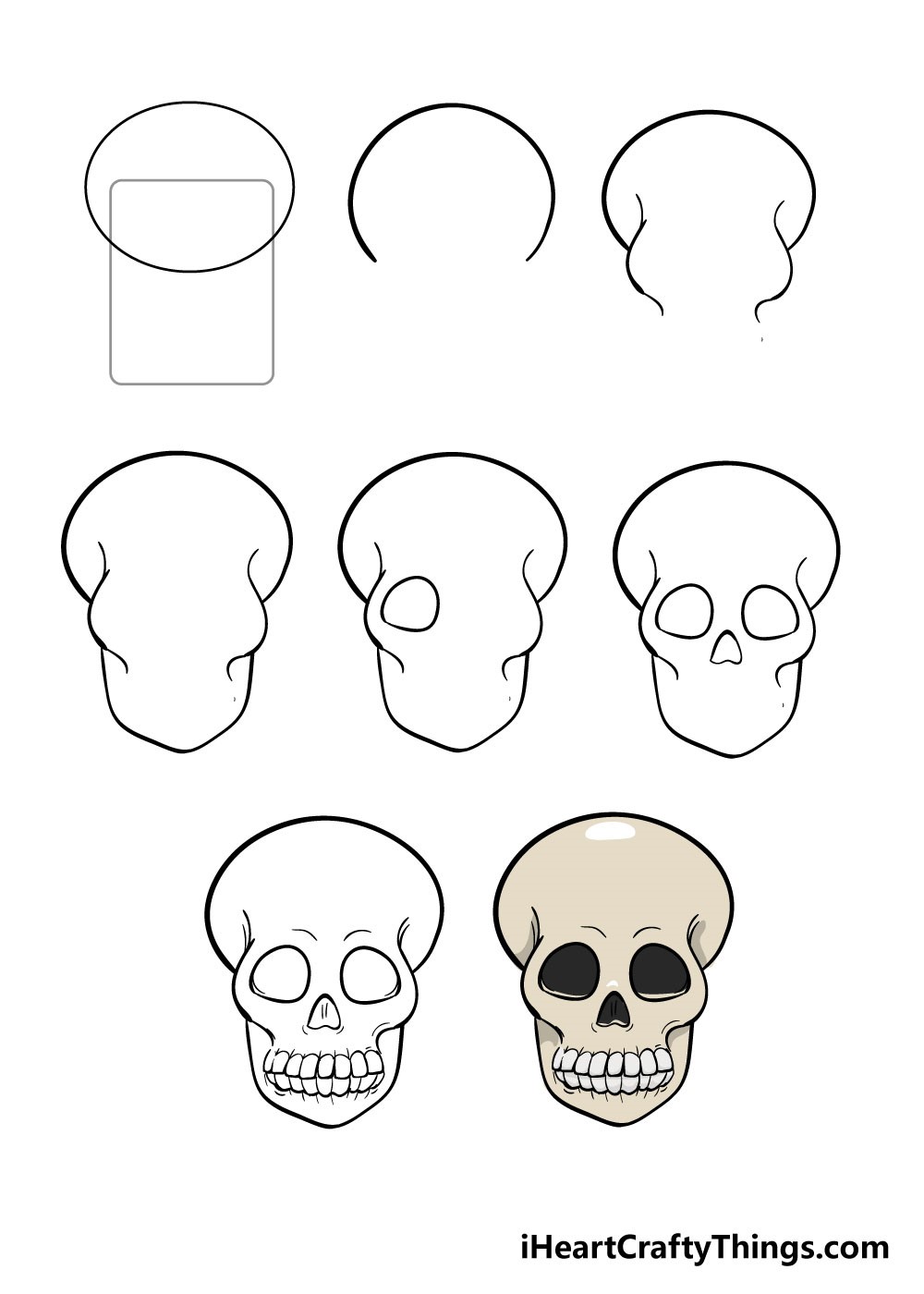 Crâne dessin
