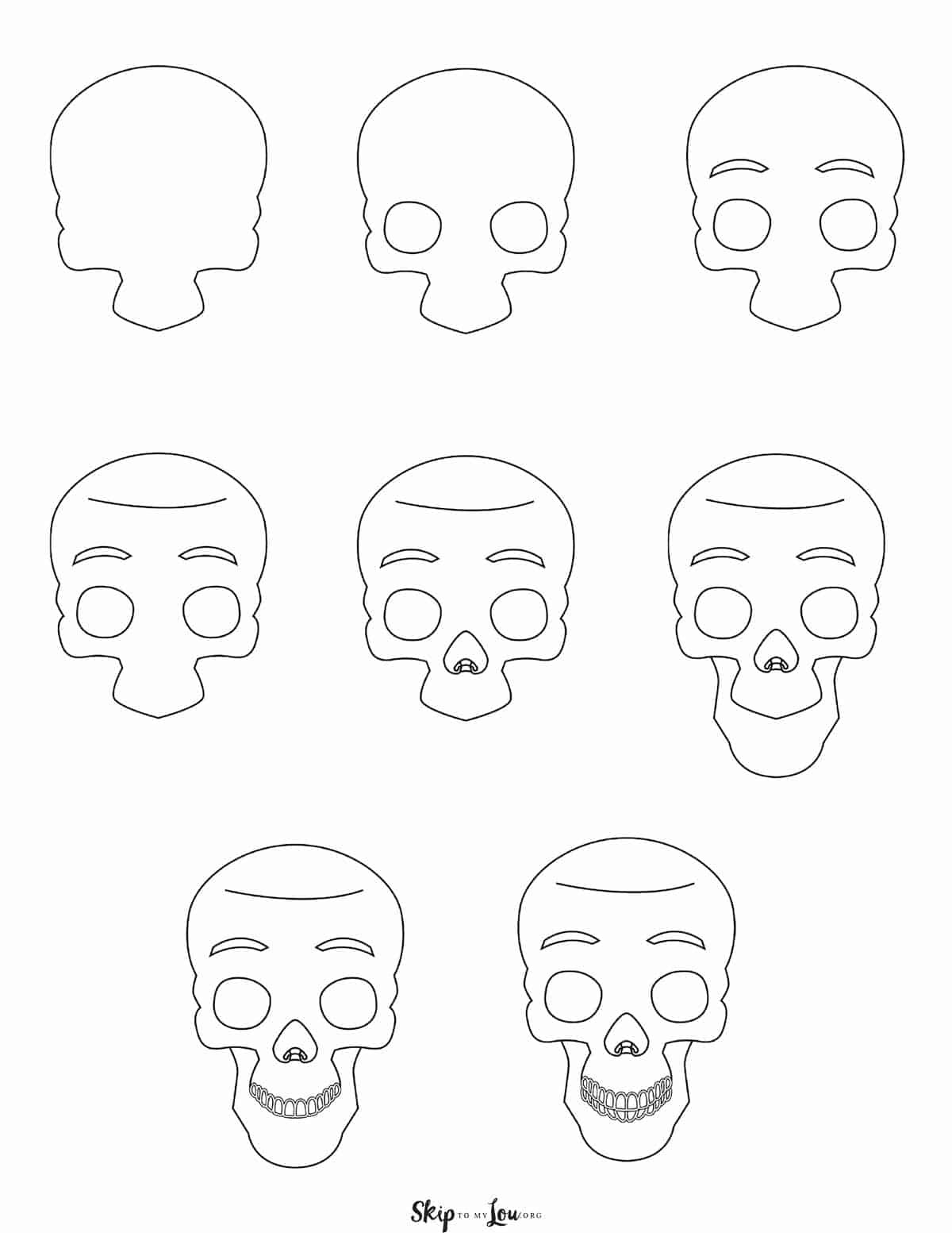 Idée de crâne 6 dessin