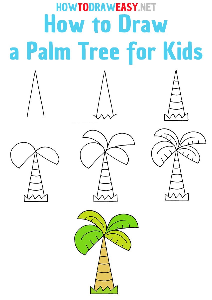 Idée de palmier 12 dessin