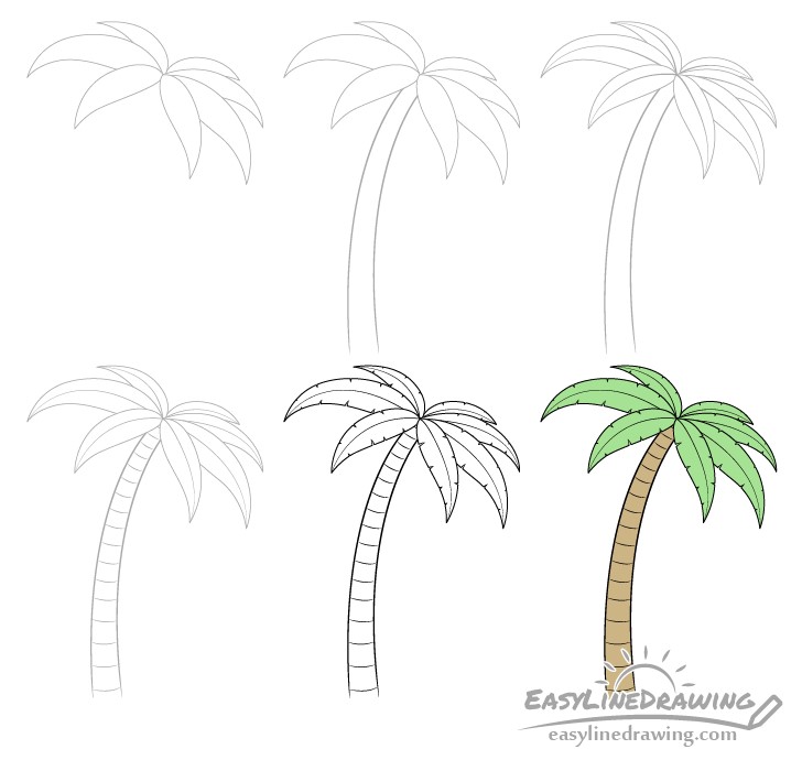 Idée de palmier 7 dessin