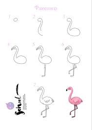 Idée flamant rose 11 dessin