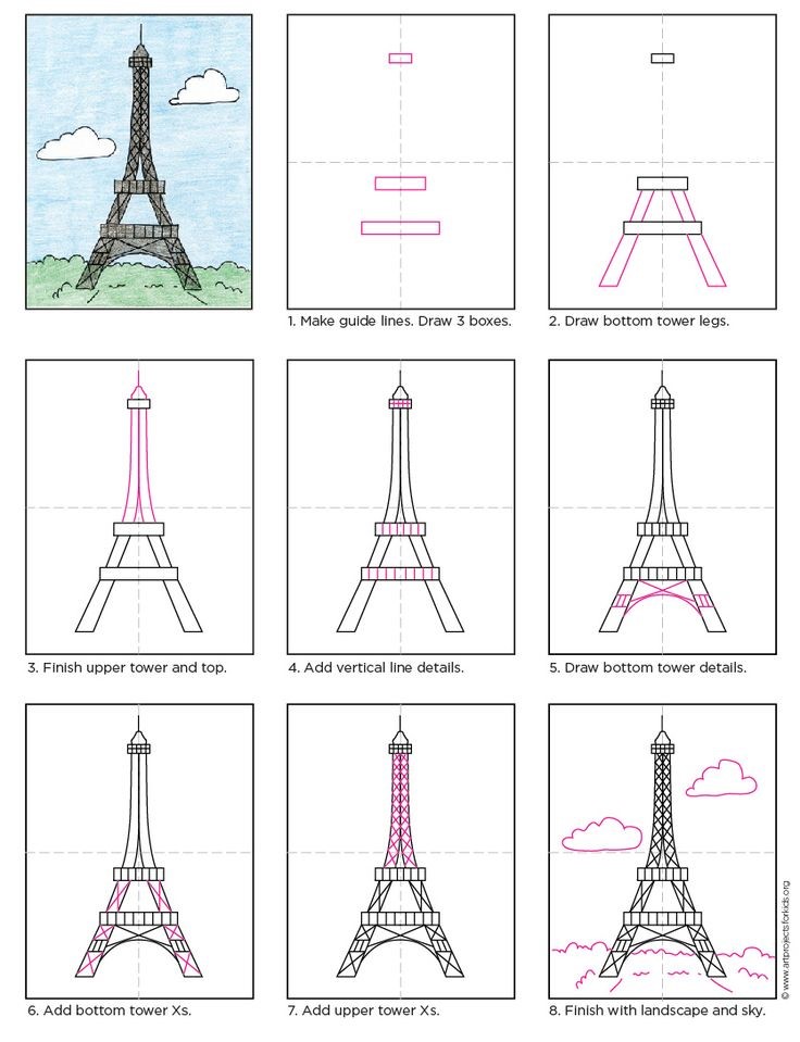 Idée Tour Eiffel 2 dessin