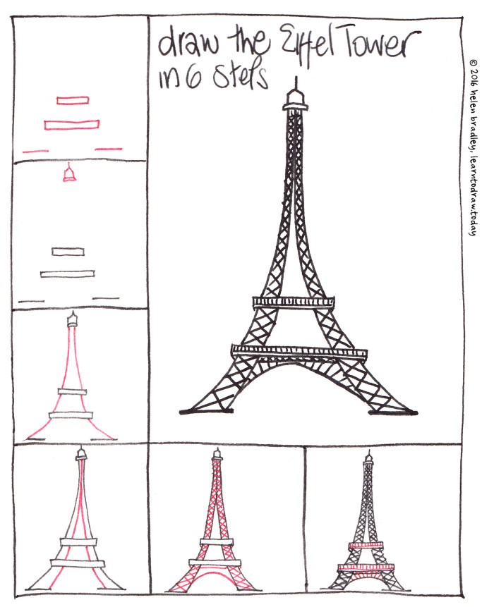 Idée Tour Eiffel 3 dessin