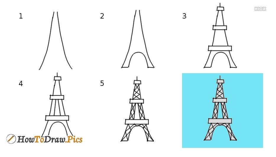 Idée Tour Eiffel 4 dessin