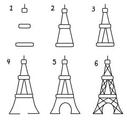 Tour Eiffel dessin