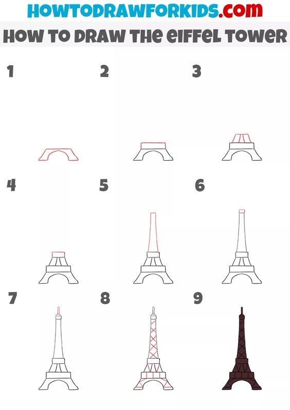 Idée Tour Eiffel 8 dessin