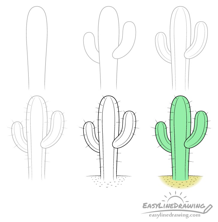 Un simple cactus dessin