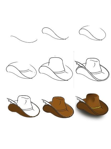 chapeau de cowboy dessin
